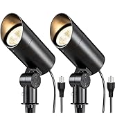 SUNVIE 30W Spot Lights Outdoor LED Spotlight 120V 3000LM Ultra Bright Flag Pole Light with Metal ...