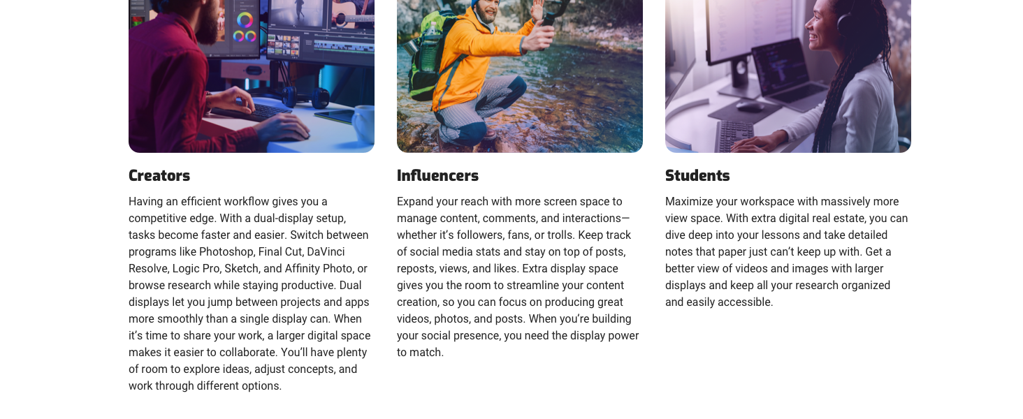 Through just one Thunderbolt port on your computer