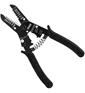 DOWELL Wire Stripping Tool Wire Strippers 10-20 AWG 7 Inch with Wire Crimper Cutter Bolt Cutter A...
