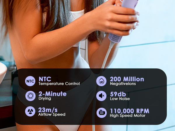 high speed hair dryer fast drying blower travel hair dryer