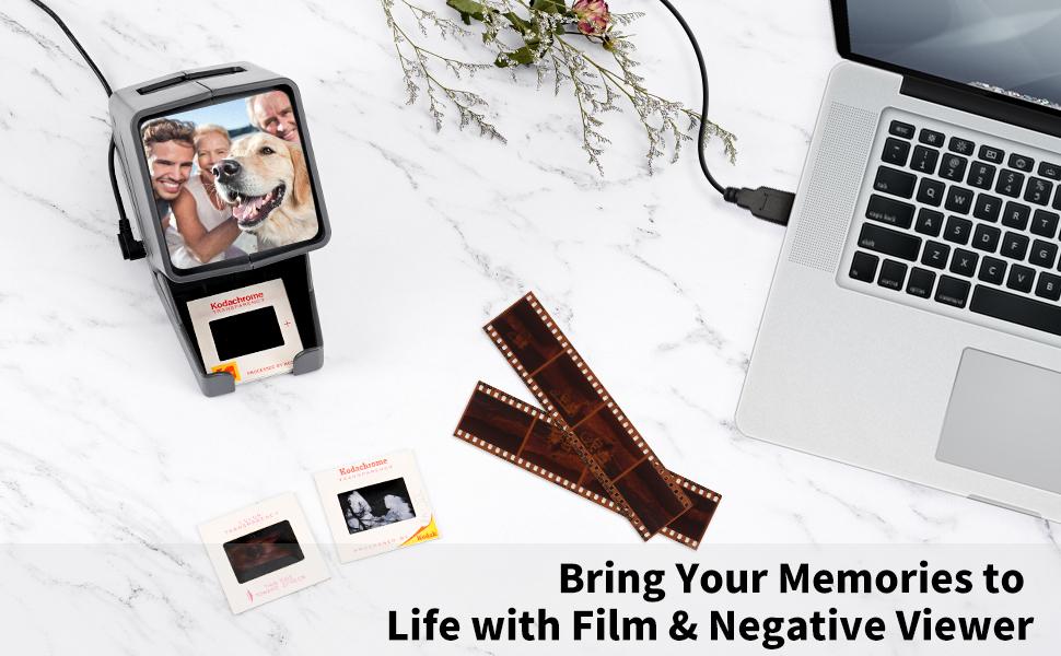 Cherishing your memory from a small slide. 