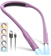 Glocusent Neck Book Light, Rechargeable Neck Lights for Crafts Reading | 1200mAh, Hands Free, 5 C...