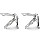 Yacumama 2 Pack Thermometer Probe Clip Holder Stainless Steel 3-Hole Ambient Temperature Readings...