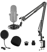 Mic Boom Arm for Razer Seiren V2 Pro, Adjustable Microphone Arm Stand Podcast Microphone Stand wi...