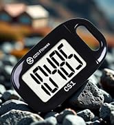OZO Fitness Clip-on 3D Pedometer for Walking Steps Counter with Lanyard, Simple Exercise Tracker ...