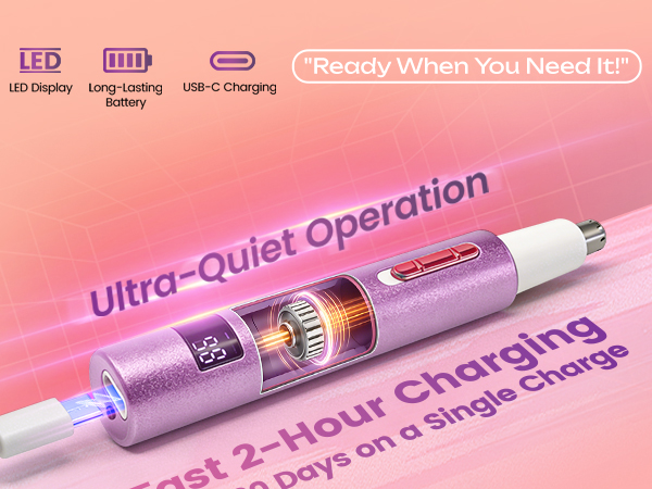 Mendaping 2026 Rechargeable Nose and Ear Hair Trimmer With LED Dispaly for Women Men