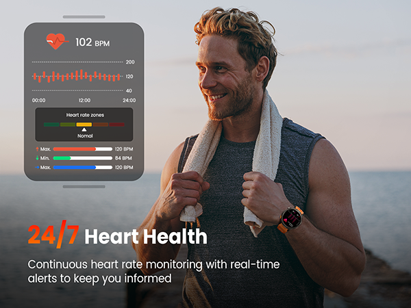 Military Smart Watches for Men Fitness Tracker Watch