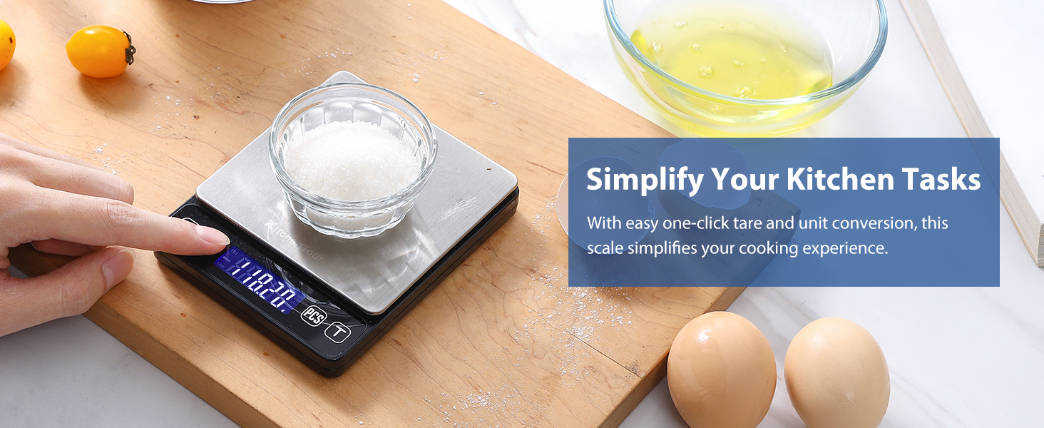 one click for tare and unit