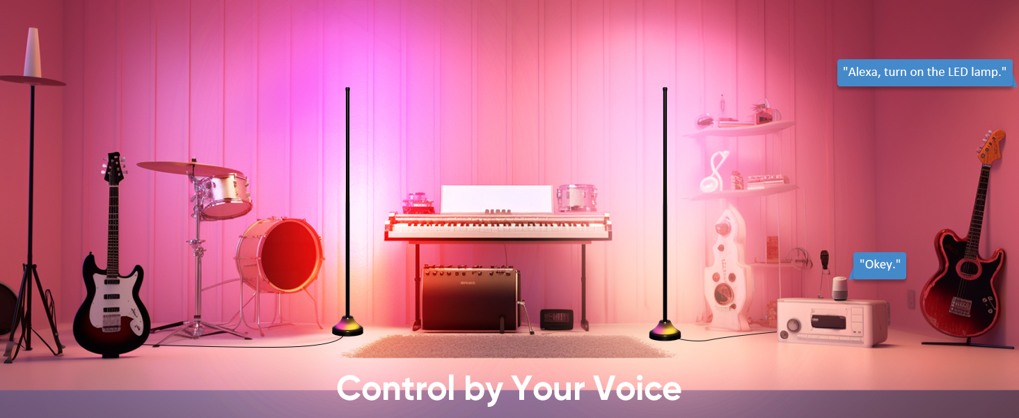 led corner floor lamp