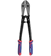 WORKPRO 18" Bolt Cutter, Chrome Molybdenum Steel Blade, Heavy Duty Bolt Cutter with Soft Rubber G...