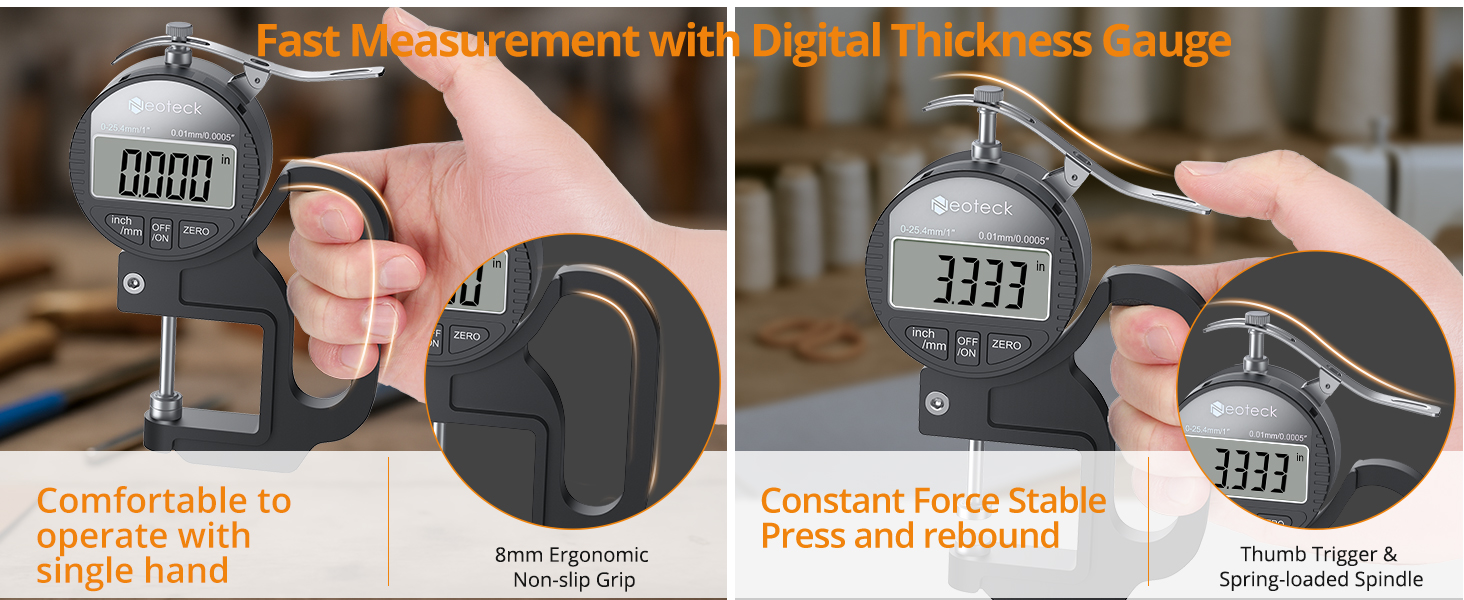 digital thickness measuring tool