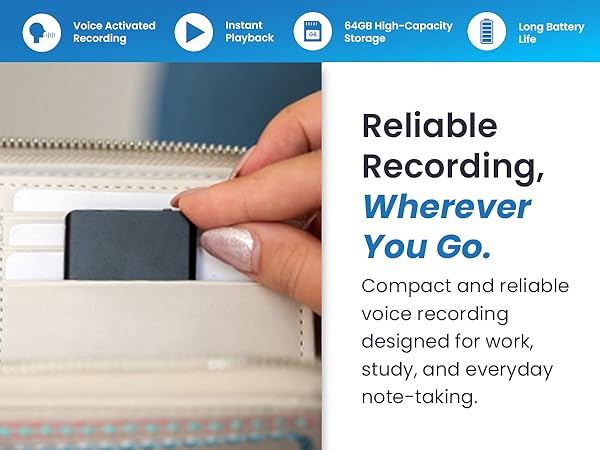 voice recorder playback audio device micro recording devices microphone best wireless pocket small