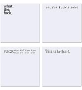 Funny Sticky Note, 4 Pieces Novelty Memo Pads Sticky Note, Funny Office Supplies, Current Mood St...