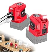 Power Inverter Compatible with Milwaukee 18V Battery,Ecarke 200W Portable Power Supply Phone Char...