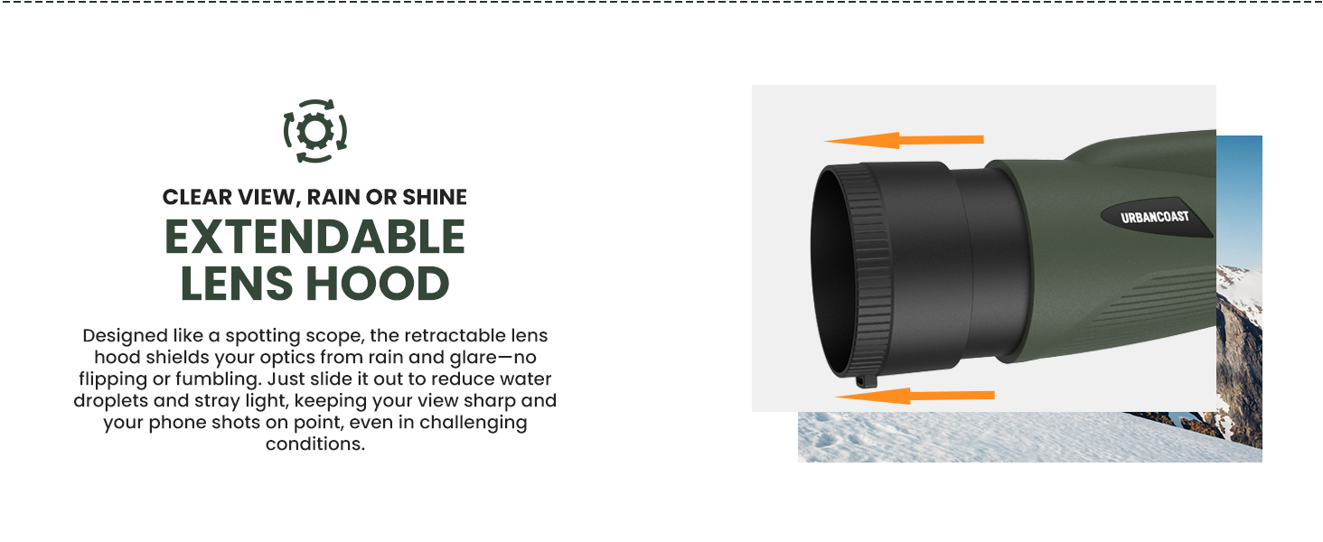 EXTENDABLE LENS HOOD