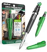Nicpro 7-in-1 CP5000 Magnetic Carpenter Pencils with Sharpener, 2.8mm Mechanical Construction Pen...