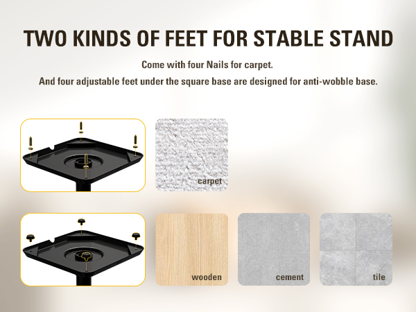 Bookshelf Speaker Stand Pair 