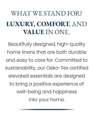 Lane Linen Stands for Luxury, Comfort and true value. We offer high quality sustainable textiles.