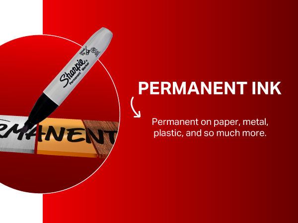 sharpie permanent marker ink paper metal plastic more lasts durable clear crisp mark best quality