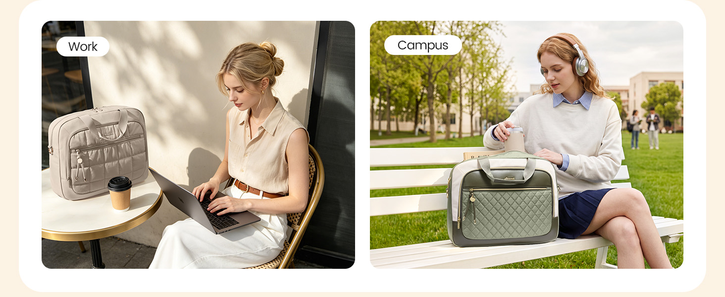LOVEVOOK Laptop Briefcase for Women, Computer Messenger Shoulder Bags