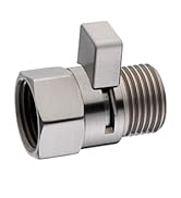 BRIGHT SHOWERS Water Flow Control Valve, Brass Shower Valve with Handle Lever, Flow Regulator Wat...
