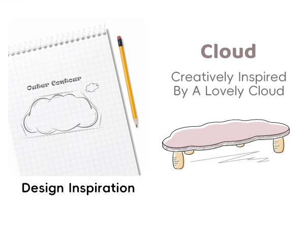cloud-shaped monitor stand
