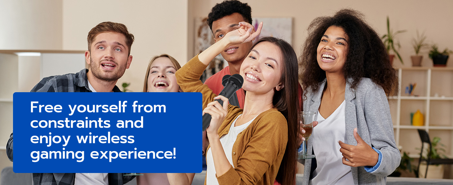 Free yourself from constraints and enjoy wireless gaming experience!