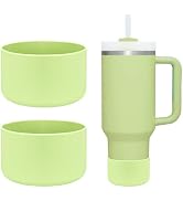 HEYSKAY 2pcs Protective Flask Silicone Boot Base for Stanley Quencher Adventure 40oz &amp; Stanley Ic...