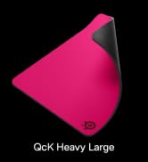 SteelSeries QcK Heavy Gaming Mousepad — Thicker, Non-Slip Silicone Rubber Base, Peak Tracking, Op...