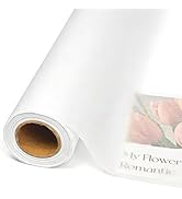 LIAPAWPAW Bulk White Tissue Paper Roll for Gift Wrapping, Flower Bouquets &amp; Crafting - 17" x 98 f...