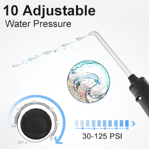 10 adjustable water pressure