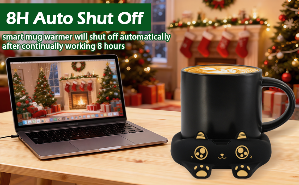 The default setting of warmer is 8 hours automatic shut off