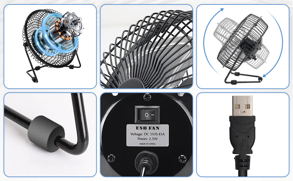 Fanspex 6-inch USB small fan FS-U601