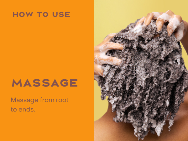 Image of a woman massaging her hair with product.