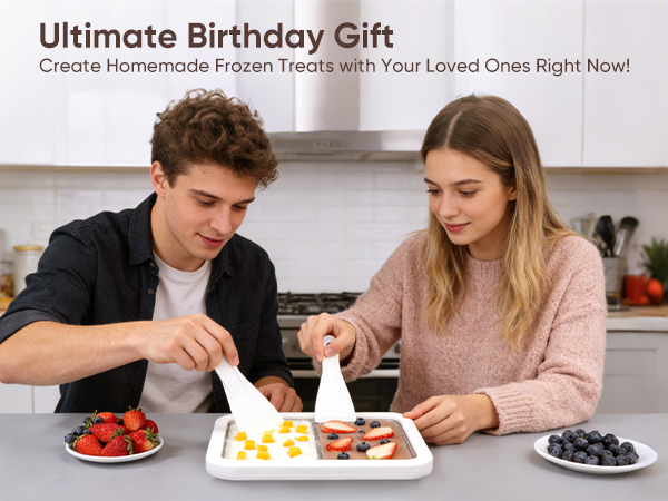 Dual Trays Rolled Ice Cream Maker