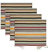 Basic Beyond Outdoor Chair Cushions for Patio Furniture - Square Corner Outdoor Chair Cushions Se...