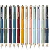 Taja Gel Pens, 12 Pcs Quick Dry Black Gel Ink Pens, 0.5mm Fine Point Smooth Writing Pens for Jour...
