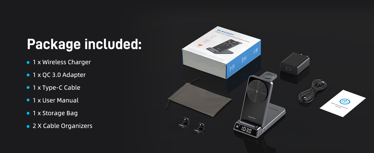 magsafe charger charging station wireless charger iphone magnetic 3 in 1 charging station apple