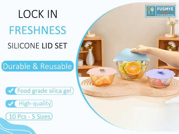 Silicone Lids for Bowl Silicone Microwave Splatter Covers