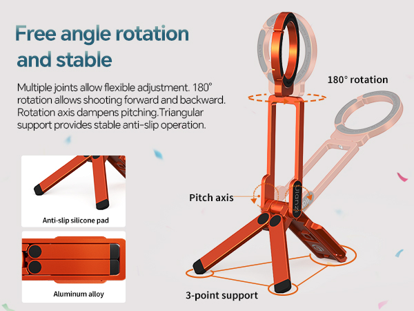 magnetic phone tripod
