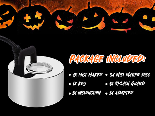 mist maker with splash guard