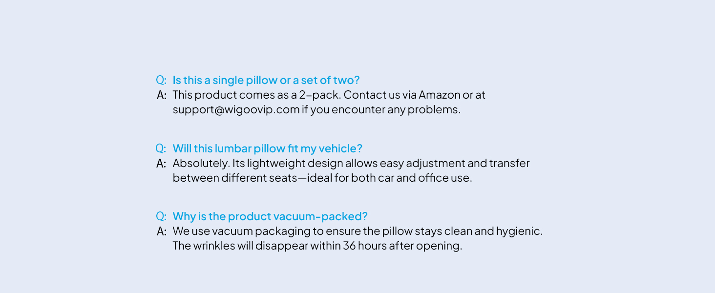 lumbar support pillow for car