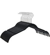 Quality Hangers Clothes Hangers 50 Pack - Non-Velvet Plastic Hangers for Clothes -Heavy Duty Coat...