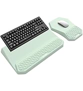 3-in-1 Ergonomic Keyboard Stand with Wrist Rest &amp; Mouse Pad Set, Comfy Keyboard Riser Holder Soft...