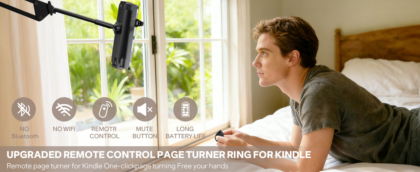 Remote Control Page Turner Ring for Kindle Paperwhite Oasis Scribe Kobo eReaders