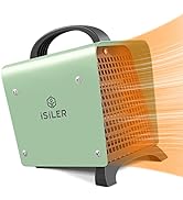 ISILER Space Heater, 1500W Portable Indoor Heater, Ceramic Space Heater Adjustable Thermostat Tip...