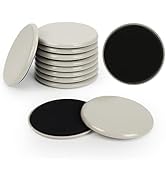 Furniture Sliders, 12pcs 3 1/2 Inch Furniture Movers Reusable Moving Pads Heavy Chair Gliders for...
