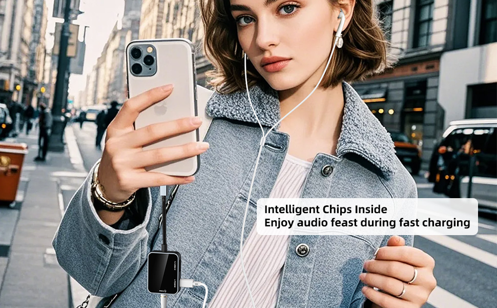 USB C to 3.5mm Audio and Charge Adapter