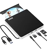 External CD DVD Drive USB 3.0 CD Burner DVD RW Player Portable CD/DVD Reader Writer External USB ...