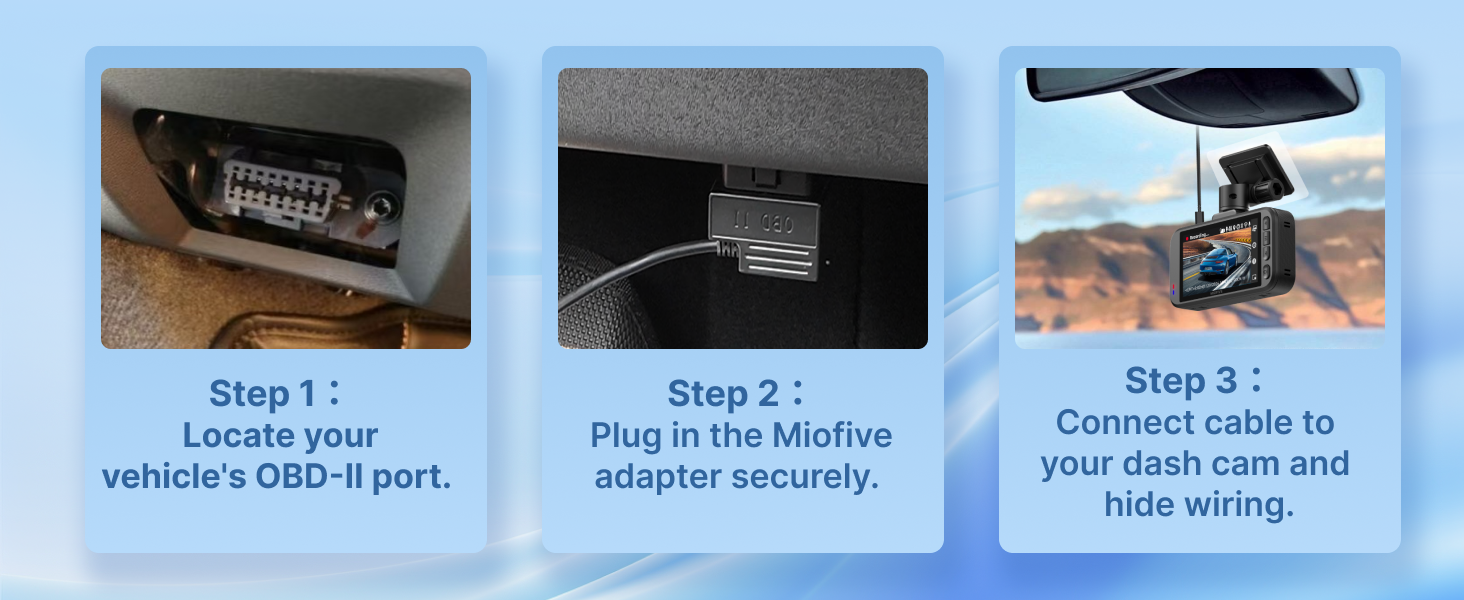 Plug and Play OBD II Connector, No Fuse Box Required, Easy DIY Installation